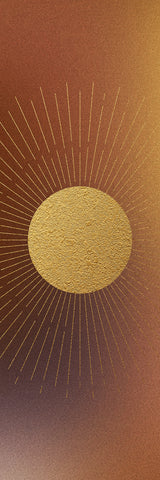 Big Raven Yoga Golden Sunburst Yoga Mat