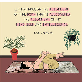 Big Raven Yoga Alignment Doodle Card