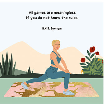 Big Raven Yoga All Games Doodle Card