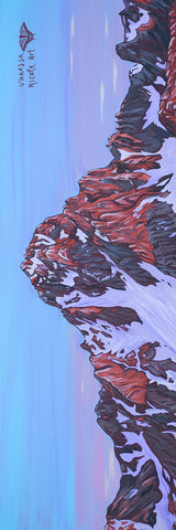Big Raven Yoga Alpenglow Traverse by Vanessa Schultz Yoga Mat