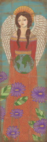 Big Raven Yoga An Angel on My Side Yoga Mat