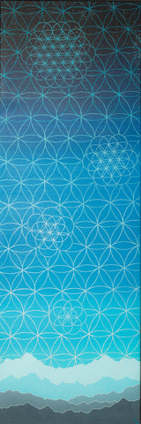 Big Raven Yoga Blue Mountains by Christie Gaetz Yoga Mat