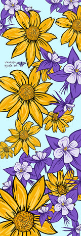 Big Raven Yoga Alpine Flowers by Vanessa Schultz Yoga Mat