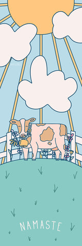 Big Raven Yoga Cow in Paradise by Kate George Yoga Mat