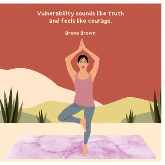 Big Raven Yoga Feels Like Courage Doodle Card