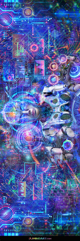 Big Raven Yoga Genesis by Jumbie Art Yoga Mat