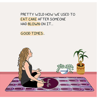 Big Raven Yoga Good times Doodle Card