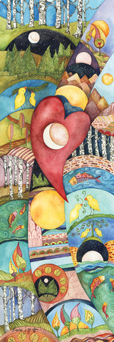 Big Raven Yoga Heartsong by Denise Griffin Yoga Mat