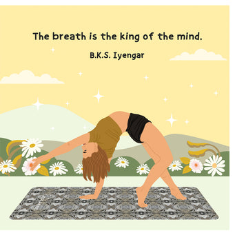 Big Raven Yoga King Of Mind Doodle Card