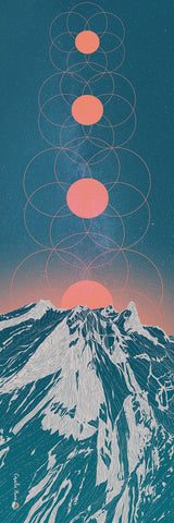 Big Raven Yoga Majestic Cosmos by Coralie Huon Yoga Mat