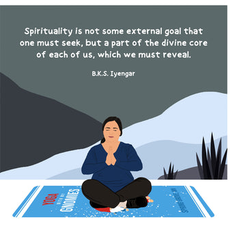 Big Raven Yoga Part Of The Divine Core Doodle Card