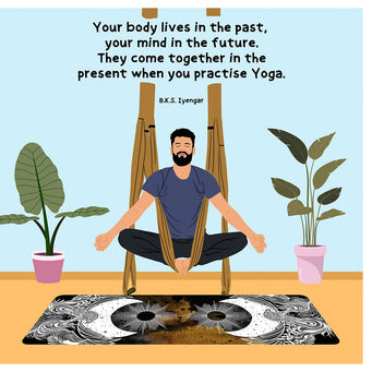 Big Raven Yoga Practice Yoga Doodle Card