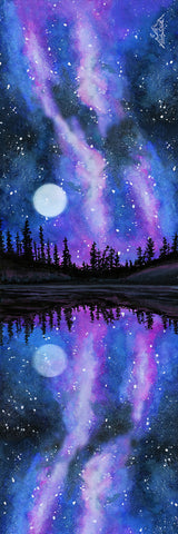 Big Raven Yoga Starry Dreams by Emily LaVelle Yoga Mat