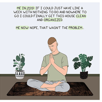 Big Raven Yoga That Wasn't The Problem Doodle Card