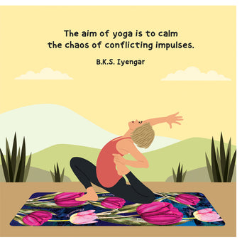 Big Raven Yoga The Aim Of Yoga Doodle Card