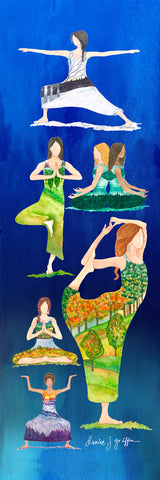 Big Raven Yoga Yoginis by Denise Griffin Yoga Mat