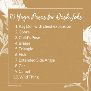 Top 10: Yoga Poses for Desk Jobs