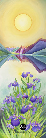 Big Raven Yoga Alaska Wild Irises by Stephanie Ryan Yoga Mat