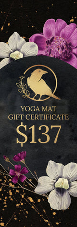 Big Raven Yoga Yoga Mat Gift Certificate $137 Gift Certificate