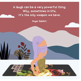 Big Raven Yoga A Very Powerful Thing Doodle Card