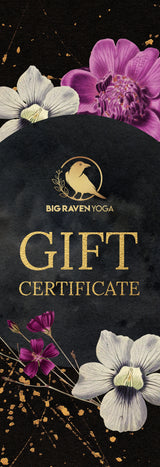 Big Raven Yoga Yoga Mat Gift Certificate $137 Gift Certificate
