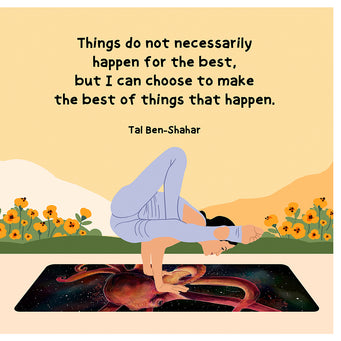 Big Raven Yoga Best Things That Happen Doodle Card