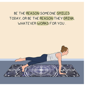 Big Raven Yoga Be The Reason Doodle Card