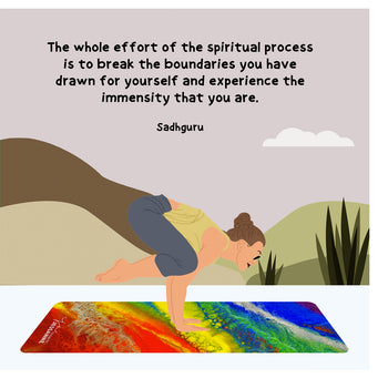 Big Raven Yoga Break Boundaries Doodle Card