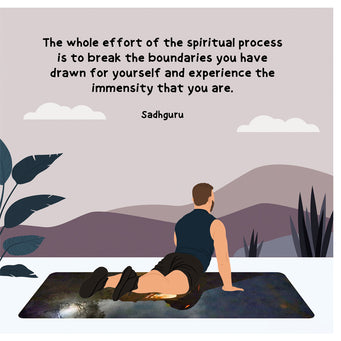 Big Raven Yoga Break The Boundaries Doodle Card