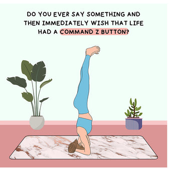 Big Raven Yoga Command Z Button Doodle Card