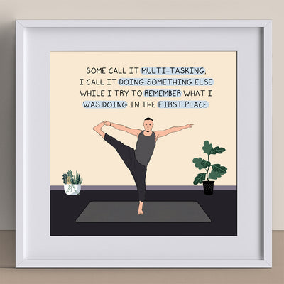 Doing Something Else Doodle Card – Big Raven Yoga