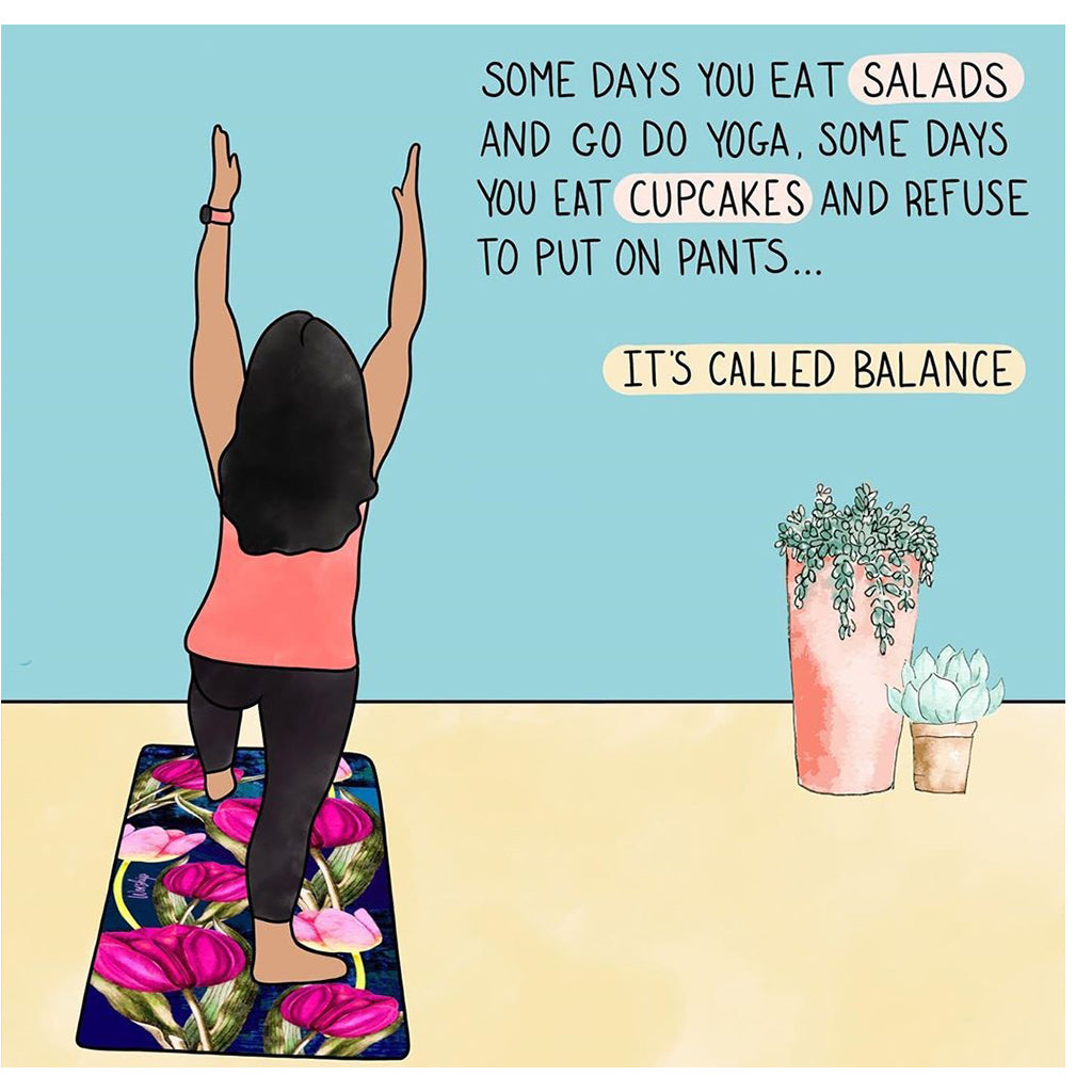 It’s Called Balance Doodle Card – Big Raven Yoga