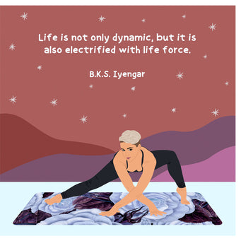 Big Raven Yoga Electrified With Life Force Doodle Card