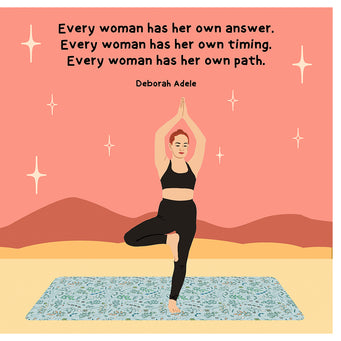 Big Raven Yoga Every Woman Doodle Card