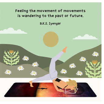 Big Raven Yoga Feeling The Movement Doodle Card