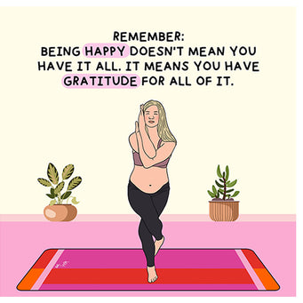 Big Raven Yoga Gratitude For All Of It Doodle Card