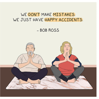 Big Raven Yoga Happy Accidents Doodle Card