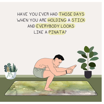 Big Raven Yoga Have You Ever Had Those Days Doodle Card