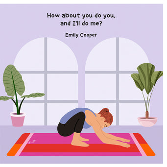 Big Raven Yoga I'll Do Me Doodle Card