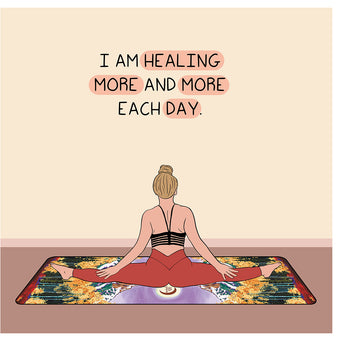 Big Raven Yoga I Am Healing Doodle Card