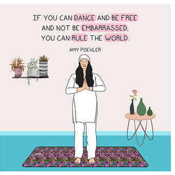 Big Raven Yoga If you can dance and be free Doodle Card