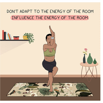 Big Raven Yoga Influence The Energy Doodle Card