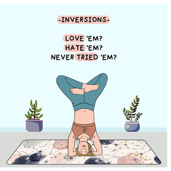 Big Raven Yoga Inversions Doodle Card