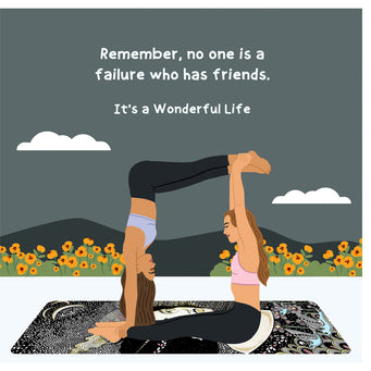 Big Raven Yoga It's A Wonderful Life Doodle Card