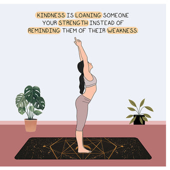 Big Raven Yoga Kindness is loaning someone Doodle Card