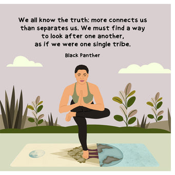 Big Raven Yoga Know The Truth Doodle Card