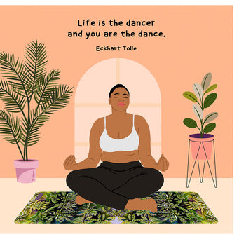 Big Raven Yoga Life Is A Dancer Doodle Card