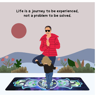 Big Raven Yoga Life Is A Journey Doodle Card