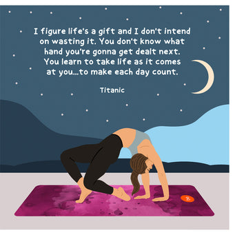 Big Raven Yoga Life's A Gift Doodle Card