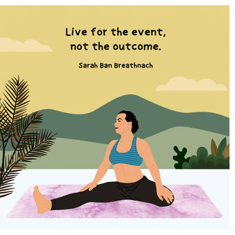 Big Raven Yoga Live For The Event Doodle Card